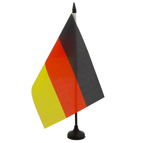 AZ FLAG TISCHFLAGGE Deutschland 21x14cm - DEUTSCHE TISCHFAHNE 14 x 21 cm - flaggen