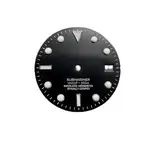 PSDFJAD ZHGUIMING Zifferblatt for Herrenuhr SUB Submariner, 28,5 mm, grünes Leuchtzifferblatt, geeignet for NH35-NH36-Uhrwerk, Uhrenzubehör, Uhrenreparaturwerkzeuge(Black-Silver)