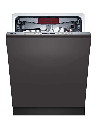 NEFF S255ECX11E XXL-Geschirrspüler vollintegriert N50 / 55T x 59.8B x 86.5H cm / Home Connect / TimeLight / Chef 70° / 6 Programme/ Edelstahl/Schwarz [Energieklasse C]