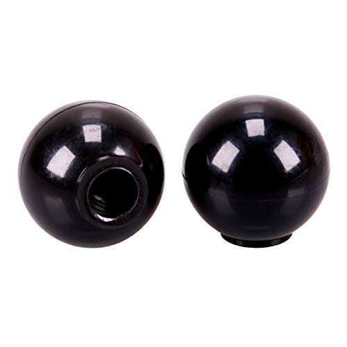 TRUCK DUCK® Universal Ersatz Knauf Kugelgriff 40mm mit M12 Innengewinde Kunststoff Kugel Kegel Schraub Griff rund Hebel Schalter KFZ LKW