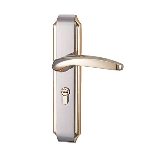 1Set Festraum Aluminium Türgriff Lock Continental Schlafzimmer Minimalistische Innentürschloss Zylinder Sicherheitsschlösser DIY Werkzeuge DUO ER