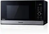 Panasonic NN-SD28HSGTG Inverter-Mikrowellenherd mit Glasdrehteller, 23 l, 1000 W, 10 automatische Programme, Auto-Auftauen, 6 Leistungsstufen, Timer, digitales LED-Display, Edelstahl & Schwarz