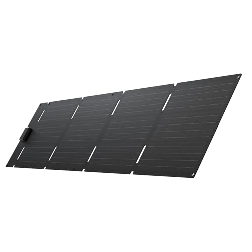 EF ECOFLOW 60 W Tragbares und klappbares Solarpanel, 25% hocheffiziente n-Typ-Solarzellen, wasser- und staubdicht gemäß IP65, geeignet für Camping, Rucksäcke, SUVs und Minivans