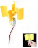 Mini Windgenerator, 0,55 W 5,5 m/s Mini Generator Windräder, Micro Wind Turbine Windturbine, Vertikal Windkraftanlage, zur Herstellung wissenschaftlicher Modelle für Kleine und Manuelle Arbeiten