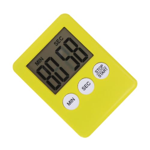 PRETYZOOM Digitaler Timer Für Kochtraining Küchentimer-Stand Einfach Zu Bedienen Gelb