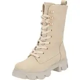 Palado Boots Damen Gavdos – leichte gefütterte Stiefel aus elegantem Kunstleder – rutschfest, robust und stilvoll – ideal für Herbst, Winter und Alltag Beige UK6 - EU39