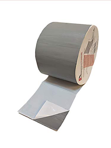 Premium 10mx100mm Graues Reparaturband Klebeband Dichtung Abdichtband für Metalle, Regenrinnen, EPDM, PVC,wasserdicht selbstklebend wetterfest