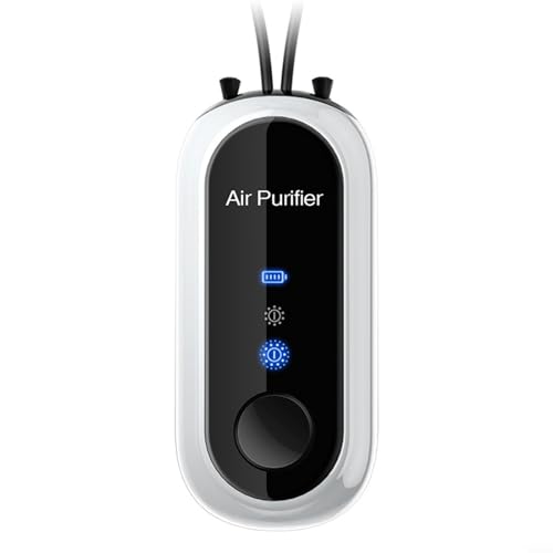 Hängende negative Ionen-Luftreiniger, tragbarer Mini-Generator für Zuhause, entfernt Geruch, Schadstoffe, Rauch, geeignet für Schlafzimmer, Toiletten, Wohnzimmer, Athrooms, Schränke, Haustierzimmer