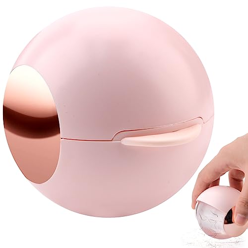 Vibbang Wiederverwendbarer Gel-Fusselroller, Mini Waschbare Kklebrige Gel Fusselrolle Ball für Haustier Haar, Tragbarer Reise Lint Remover mit Abdeckung, Klebriger Fusselrolle Abwaschbar(Rosa)