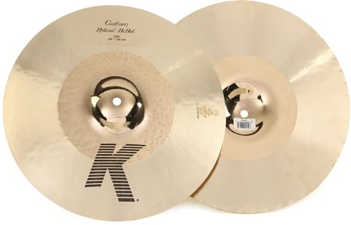 Zildjian K Custom Series - 14 1/4" Hybrid Hi-Hat Cymbals - Pair ,Multi Colour