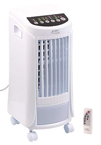 Sichler Haushaltsgeräte Wasserkühlung Raum: 3in1-Luftkühler, Luftbefeuchter und Ionisator, 4 l, 65 W, 200 ml/h (Luftkühler mit Wasserkühlung, mit Fernbedienung, Mobile Klimaanlage)