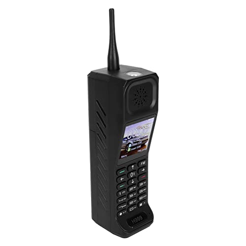 Klassisches Altes Handy Retro-Handy Dual Card Old Style Bar Phone Vintage Brick Handy mit Anrufer-ID, 1,54 Zoll Bildschirm, Taschenlampenfunktion, 4800 MAh Großer Akku (Schwarz)