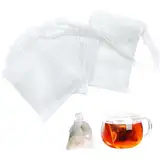 Czwander 300 Stück Teefilter für Losen Tee,7 X 9cm Teebeutel Einweg mit Kordelzug,Teefilter für Losen Tee,Teefilter,Teebeutel für Losen Tee,Bags für Duftender,Gewürze,Vanille,Lavendel,Kaffee