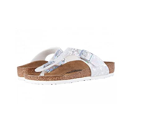 Birkenstock Kids Gizeh Sandals, MF Hologram Silver, 13-13.5 Little Kid