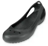 Crocs , Damen Ballerinas, Schwarz - Black (Schwarz/Schwarz) - Größe: 33/34 EU