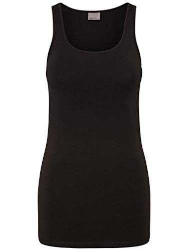 VERO MODA Damen Tank Top VMMaxi My Soft Long Basic Damentop 10185110 Black XXL