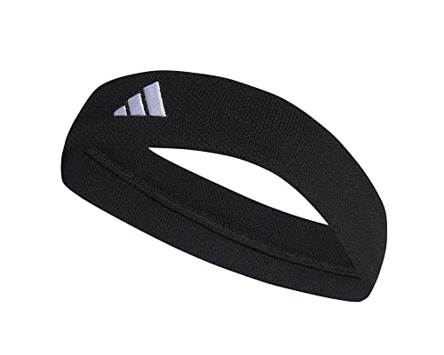 Adidas Unisex Headband Tennis Headband, Black/White, HT3909, OSFM