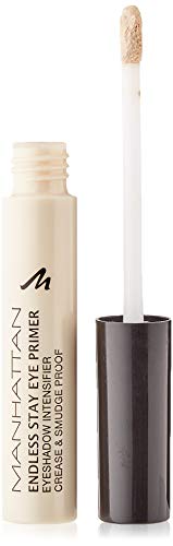 Manhattan Endless Stay Eye Primer – Wasserfeste Lidschatten-Grundierung für langanhaltendes Make-up ohne Verschmieren – Farbe Transparent 1 – 1 x 6ml