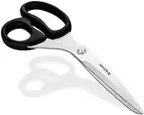 Rraycom Profi Stoffschere Schneiderschere,25.5 cm lang Präzisionsschliff Schwarz Gummi Komfortgriff Textilschere für Stoff, Kleidung, Nähen & Maßschneiderei