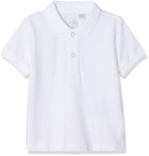 Chicco Baby-Jungen Polo Manica Corta Poloshirt, Weiß (Bianco 033), 44 (Herstellergröße: 050)