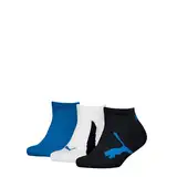 PUMA Unisex Kids 100000969 Sneaker Sock, Navy/White/Strong Blue, 31/34 (3er Pack)