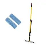 Rubbermaid Commercial Products Single Sided Pulse Mopping Kit with 2 Mop - Yellow, 1.480 (H) x 124 (B) x 94 (T) mm