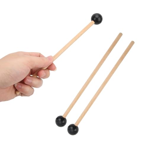 1 Paar Gummi Xylophon Mallet Percussion mit Holz Griff Schlägel Percussion Sticks Gummi Schlägel Sticks mit Holz Griff