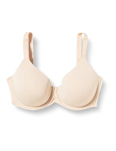 Iris & Lilly Damen BH Mikrofaser volle Abdeckung, Blassbeige, 80F