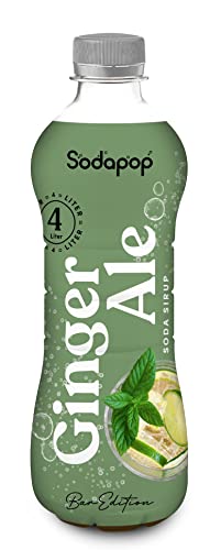 Sodapop Sirup Ginger Ale, Bar Edition, schnell & einfach zubereitet, 1 Flasche ergibt 4 L Fertiggetränk, 500 ml