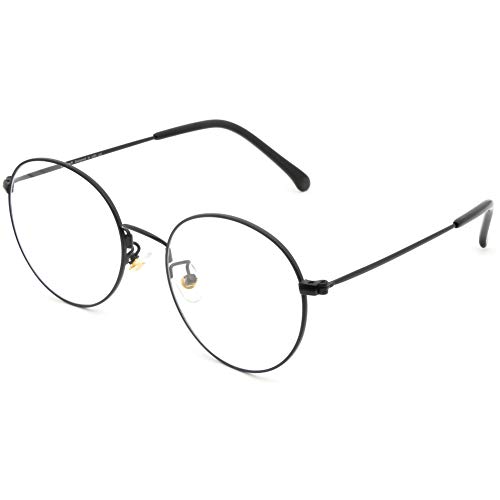 Cyxus Blaulichtfilter Brille Brillenfassung Rund Vintage Retro Stil für PC TV Tablet Unisex