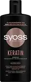 Syoss Shampoo Keratin (440 ml), Haarshampoo für schwaches und brüchiges Haar, füllt und glättet die Haarfaser, Formel mit Blauem Lotus & Amino-Komplex