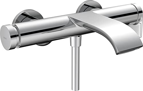 hansgrohe Wannenarmatur Vivenis, Aufputz Badarmatur für 2 Funktionen, Chrom