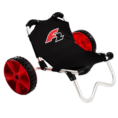 F2 Transportwagen Beach Buggy Schwarz Modell 2025 Strandwagen Sitz SUP Transport Wagen Trolley Windsurf Ausrüstung Transportieren