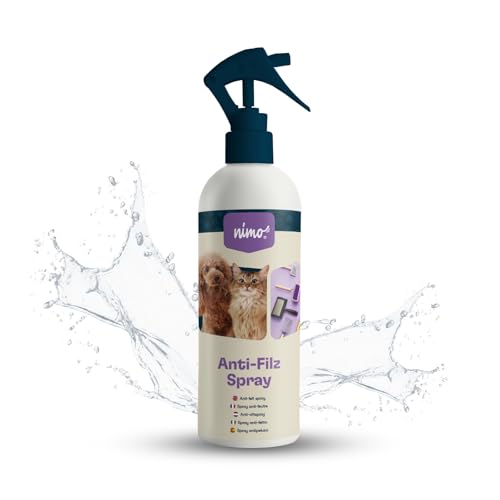 nimo® Anti Filz Spray | für Hunde, Katzen & Haustiere | Entfilzungsspray löst Verfilzung & Knoten im Fell | leichtere Kämmbarkeit, Fellpflege, Entwirrung