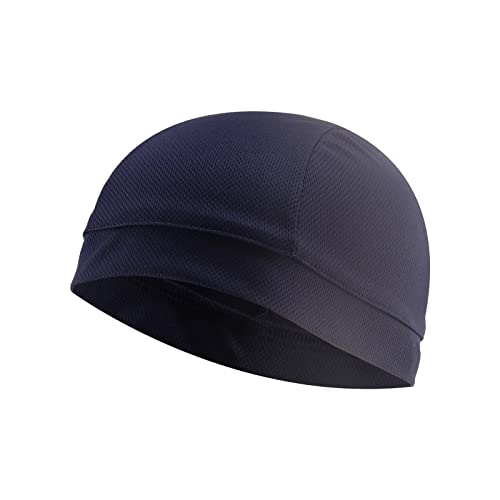 Warm Weich Männer Frauen Reiten Kleiner Hut Sommer Winddicht Sonnencreme Sporthut Outdoor-Sportarten weicher Hut Kopfbedeckung Hut Fahrrad Motorrad Liner (Navy, One Size)