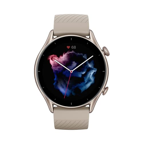 Amazfit Smartwatch GTR 3 46mm mit Gesundheitsüberwachung, SpO2, Schlaf, Stress, Zyklusüberwachung, SportuhrGPS Sportuhr mit 150+ Sportmodi, 21 Tage Akku, Alexa für Herren Damen