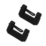 Msagkah 2PCS Silikonhülle für Auto-Sicherheitsgurtschnalle, 2PCS Schutzhülle für Auto-Sicherheitsclip (Schwarz)