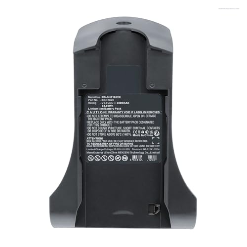 Zhyepou Kompatibel mit Shark IZ162H/IZ162HC/IZ163/IZ361H/IZ362H/IZ363HT/QZ162HQBI/QZ162HQDE/QZ162HQLC. XSBT620 21,6 V 2000 mAh 3000 mAh Lithium-Ionen-Ersatzakku mit hoher Kapazität(3000mAh)