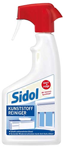 Sidol Kunststoff Spray 500ml ☆ Neue Formel ☆ Hochwirksame Renigung und Pflege für alle Oberflächen aus Kunststoff