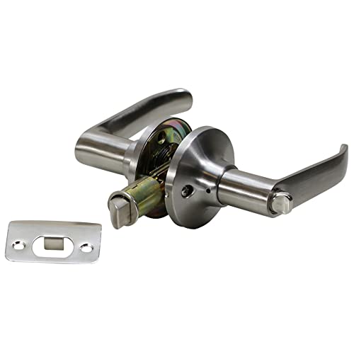 Folkamp - Schlossset für Wohnmobil - Style 3 - Hebelset - (Sichtschutz | Satin Nickel) - Wohnmobil Wohnmobil Wohnwagen Wohnmobil