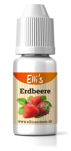 Ellis Aromen Erdbeere NATURIDENTISCHES Lebensmittelaroma | Für Speisen & Getränke | 10 ml