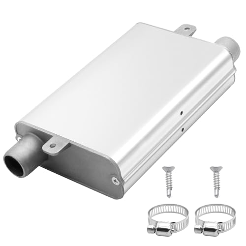 PWGHWG 24mm Abgasschlauch Schalldämpfer, Edelstahl Standheizung Schalldämpfer, Parkheizung Schalldämpfer Set, Standheizung Auspuff Schalldämpfer für Dieselheizung, Auto Auspuffanlage