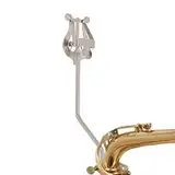 Altsaxophon Notenständer Clipständer Eisen Musik Leierhalter Notenleier Halter für Marching Band, Kornett Notenklammerhalter Metallplattierung Leier Notenhalter für Musikinstrumente