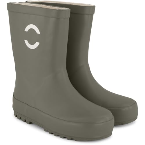 Mikk-line Gummistiefel Kinder 36 | Dusty Olive Regenstiefel Kinder Gefüttert | Gefütterte Gummistiefel Kinder | Wasserdichte Gummistiefel | Regenschuhe & Kinderstiefel