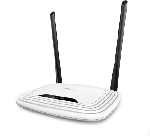 TP-Link TL-WR841N N300 WLAN Router, 300Mbit/s-WLAN, Nur 2,4 GHz, single band, unterstützt keine DSL-Funktion, empfohlen für Wohnungen mit 1-2 Zimmern