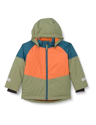 Playshoes Schnee-jacke Color Block Unisex Kinder Schneejacke, Color Block Petrol, 116
