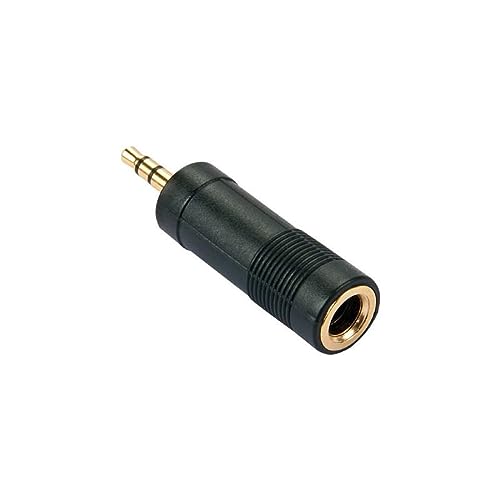 LINDY 35621 Stereo Audio-Adapter, 3.5mm Klinkenstecker an 6.3mm Klinkenbuchse
