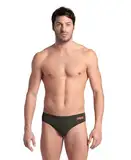 ARENA Herren Men's Team Solid Swim Briefs, Dark Sage, 7