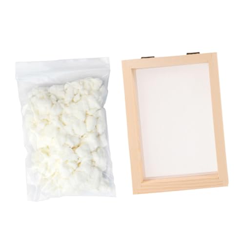 KALLORY Papierherstellungsset Papierherstellung Aus Trockenem Zellstoff Für Jungen Und Mädchen Handgefertigtes Material-kit Papierherstellungsrahmen