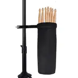 DEARBAG Trommelstockhalter Trommelstocktasche Einstellbare Drumstick Halter Drumstick Holder Schlagzeug Zubehör Nylon Drumstick Tasche mit Klemmclip für Trommelstöcke Drum Kit